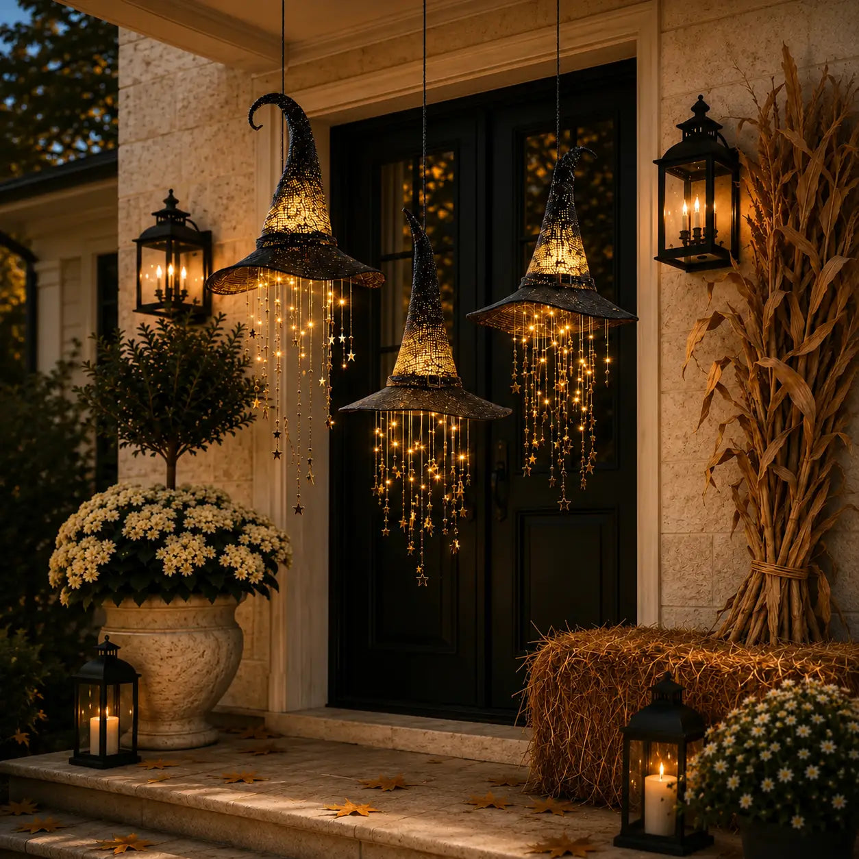 🎩Lighted Witch Hat Hanging Chime