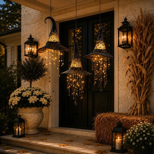 🎩Lighted Witch Hat Hanging Chime