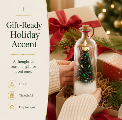 🎅🎄Recordable Christmas Tree Message-in-a-Bottle