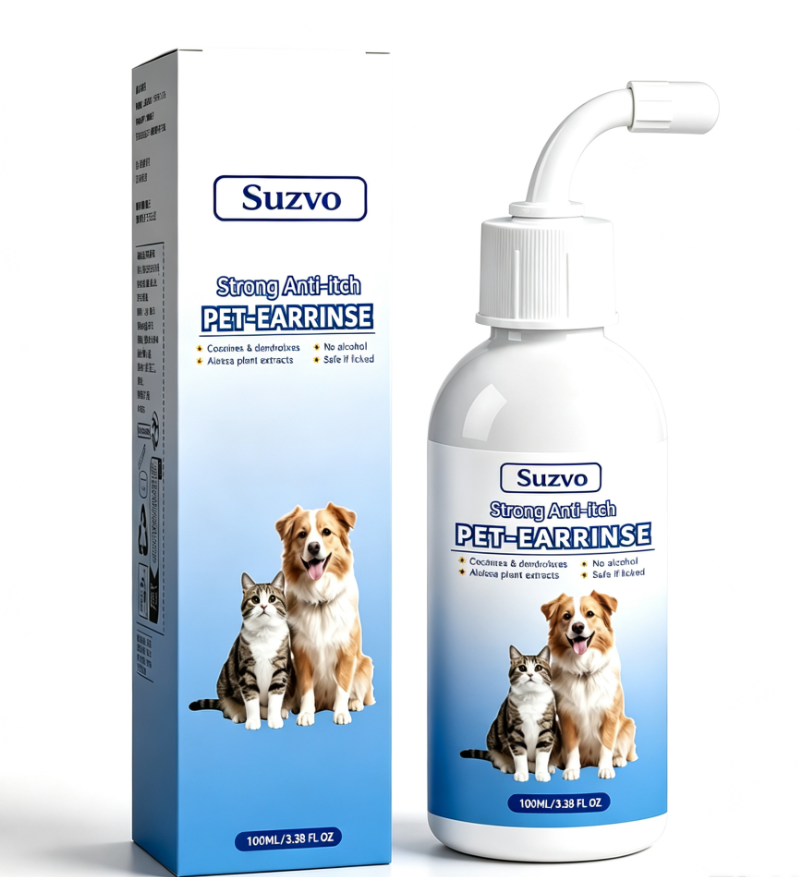 Gentle Pet Ear Wash | Odor-Free Cleaning for Dogs & Cats