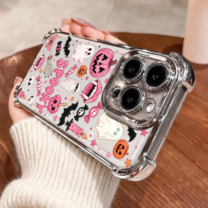 🎃Halloween Candy Ghost Phone Case – Cute Pumpkin & Ghost Design, Shockproof Magnetic Case