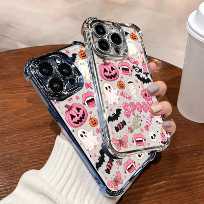🎃Halloween Candy Ghost Phone Case – Cute Pumpkin & Ghost Design, Shockproof Magnetic Case