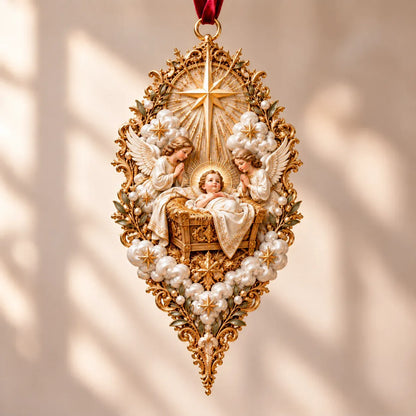 ✝️ Sacred Christmas Ornament Collection | 9 Faith-Inspired Designs with Sculptural Detail for Trees & Meaningful Gifts 🎄
