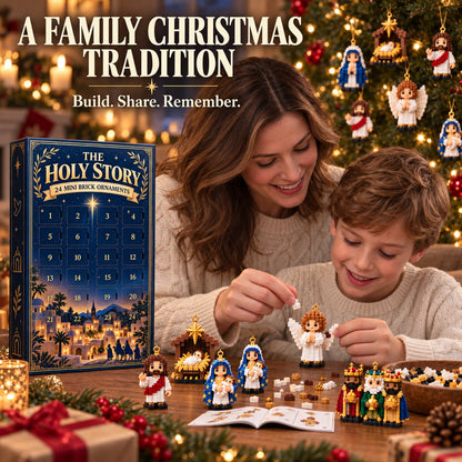 ✨ The Holy Story 24-Day Mini Brick Ornament Advent Calendar