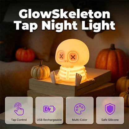 🎉Halloween Skull Silicone Night Light with Touch Control