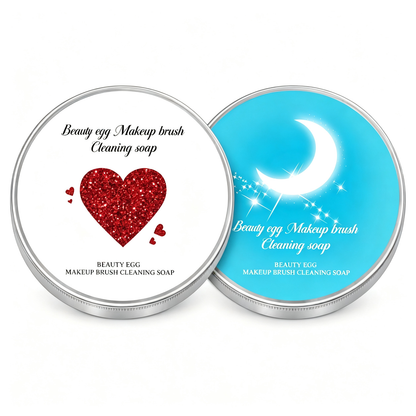 🫧 Makeup Brush Cleaning Soap with Silicone Scrub Pad | 100g ✨