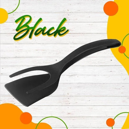 🥘 LIMITED-TIME ! 🍳 2-in-1 Grip Flip Tong – Non-Scratch, Non-Stick, Heat-Resistant ✨