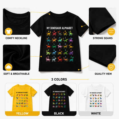 Kids Dinosaur Alphabet Tee🦖
