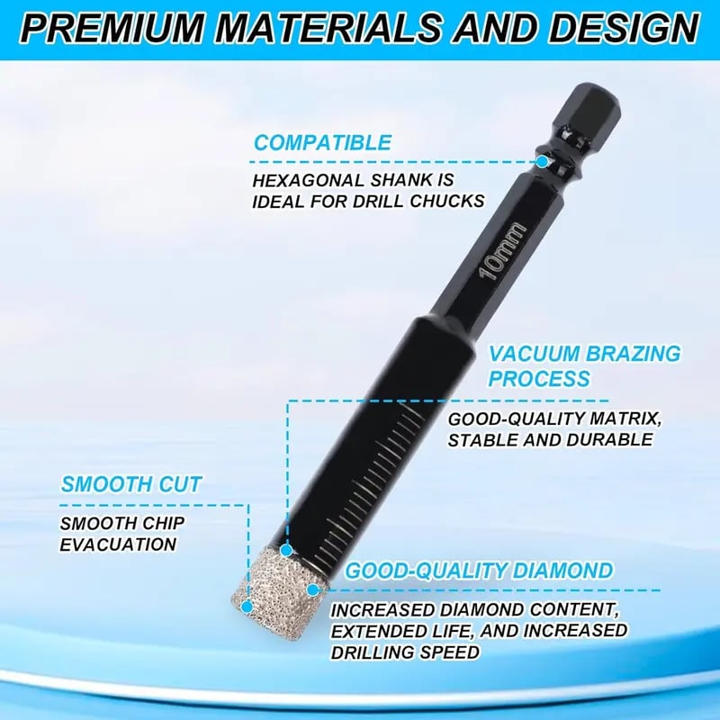 Premium Vacuum-Brazed Diamond Cutting Edge