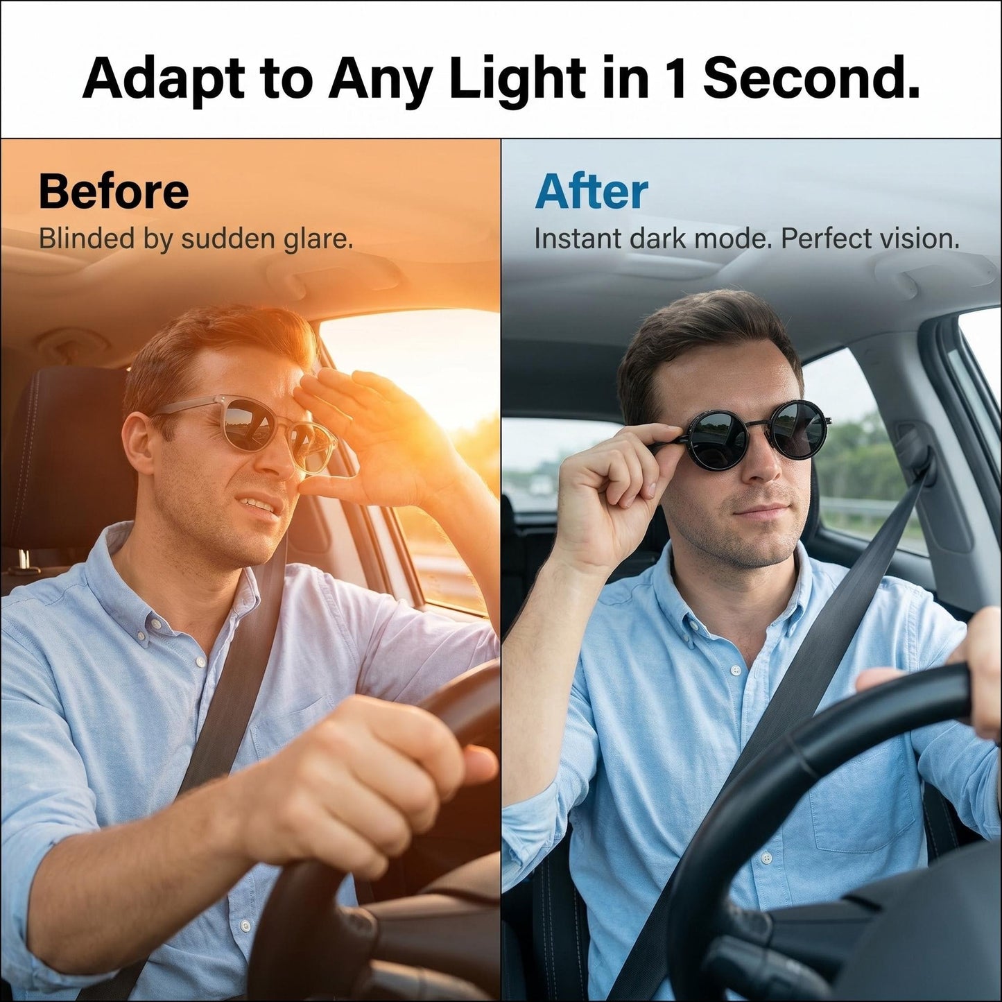 Adjustable ND Filter Lens Sunglasses