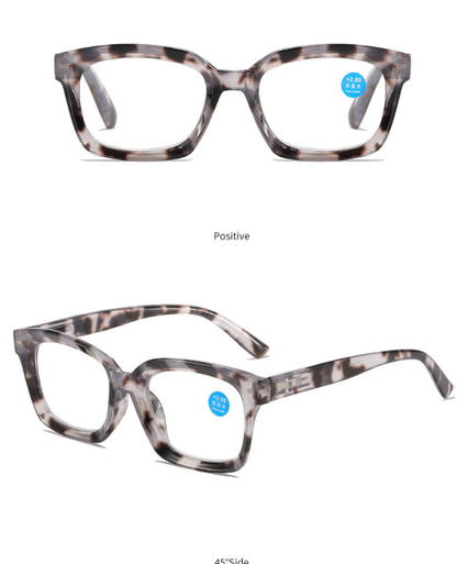 🔥Hot Sale-✨👓Tortoiseshell Reading Glasses – Blue Light Blocking Oversized Square Readers