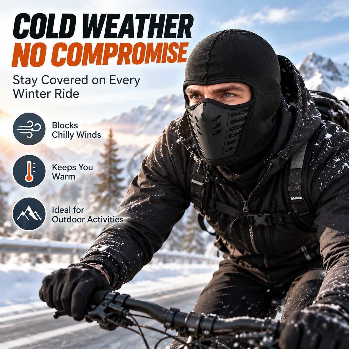 ❄️ Winter Thermal Balaclava – Windproof Full Face Mask for Outdoor Activities