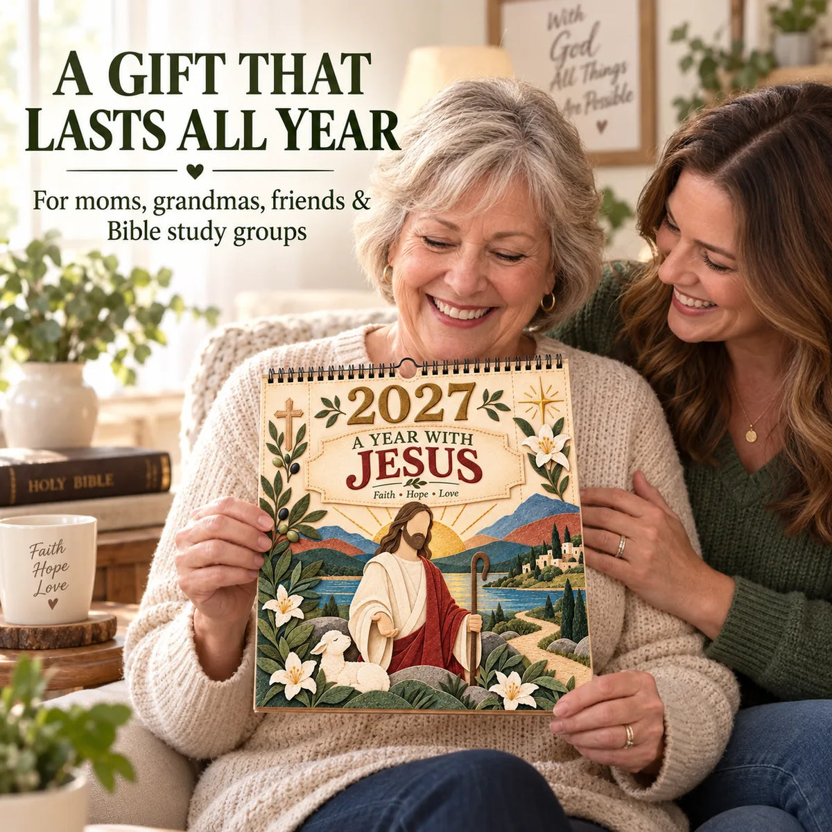 ✝️ 2027 Walking With Jesus Wall Calendar