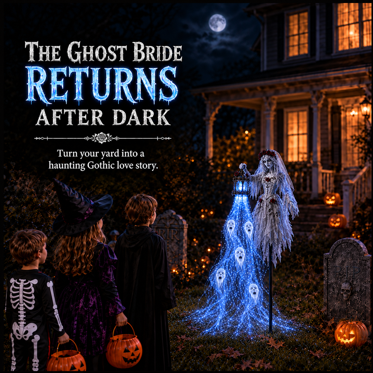 🎃 Today Only: 49% OFF 💀Animated Halloween Soul Harvester Garden Light Collection