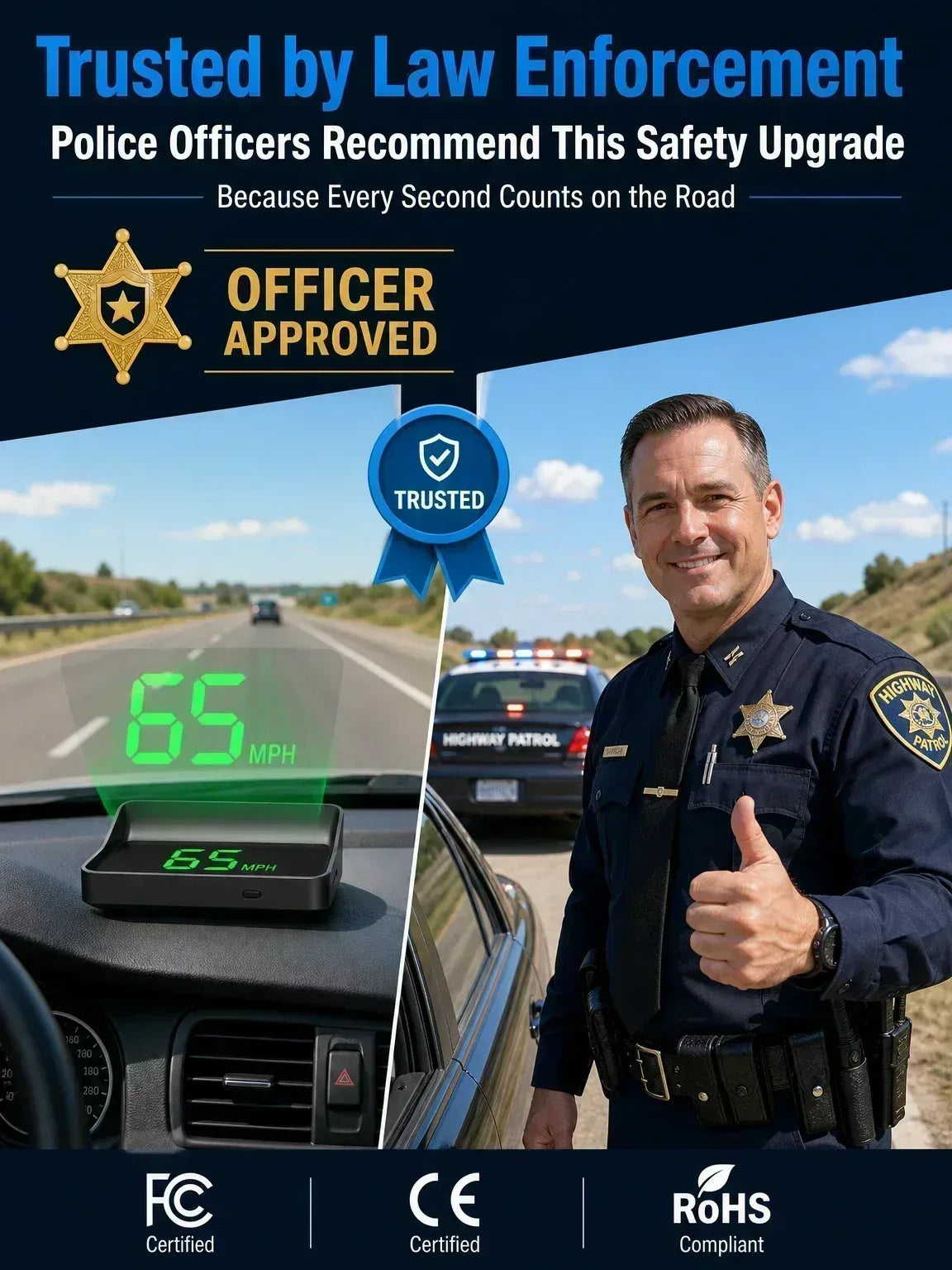 Head-Up Display Auto GPS Digitaler Tacho