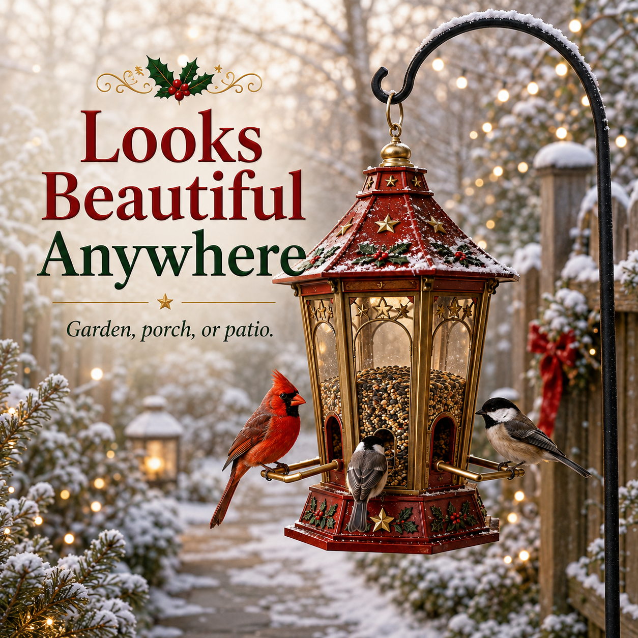 🎄 Christmas Bird Feeder Collectio – Festive Hanging Garden Feeders for Wild Birds