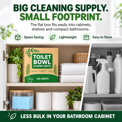 🚽✨ Quick-Dissolving Toilet Cleaning Sheets – Fresh, Easy & Effective Cleaning 💧