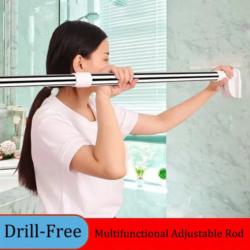 🔥Drill-Free Adjustable Rod