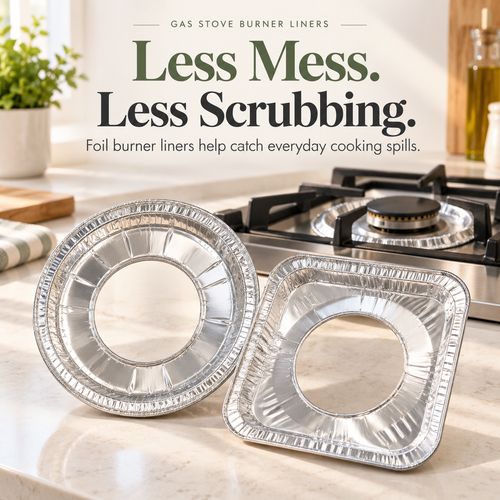 ✨ Trim-to-Fit Gas Stove Liners – Less Mess, Less Scrubbing