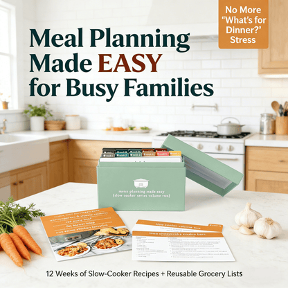 Easy Meal Planner Kit 🍽️ – 103 Photo Recipe Cards for Daily Cooking