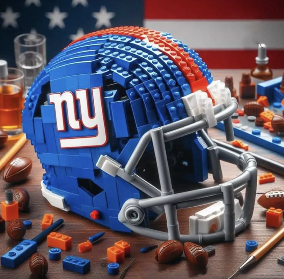 🏈 Building Block Football Helmet – 300+ Piece Collectible Construction Set