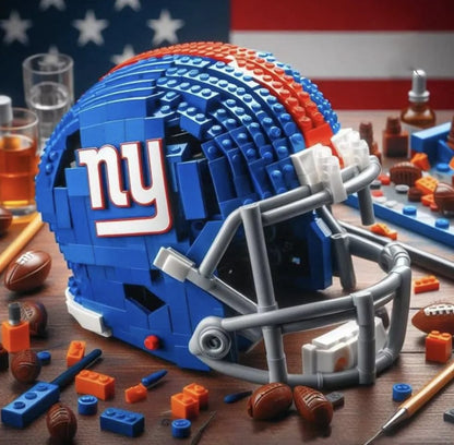 🏈 Building Block Football Helmet – 300+ Piece Collectible Construction Set