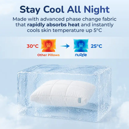 Luxury Cooling Pillow with 3-in-1 Adjustable Support 💤