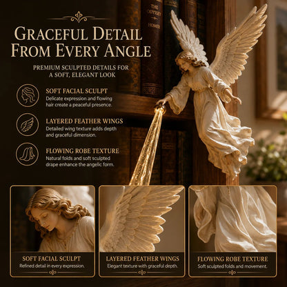 🎁 Heavenly Guardian — Angel Beam Bookshelf Decor