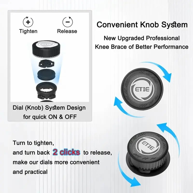 🏃 Dial‑Adjustable Knee Support Brace