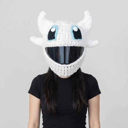 🏍Handmade Helmet Cover |Cute Knit Helmet Topper forMotorcycle & Bike Helmets