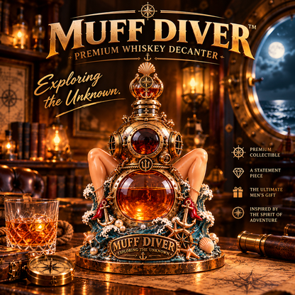 ⚓🥃 MUFF DIVER™ – Naughty Deep-Sea Diver Whiskey Decanter with Sexy Pin-Up Legs & Premium Collector's Gift Box 🔥