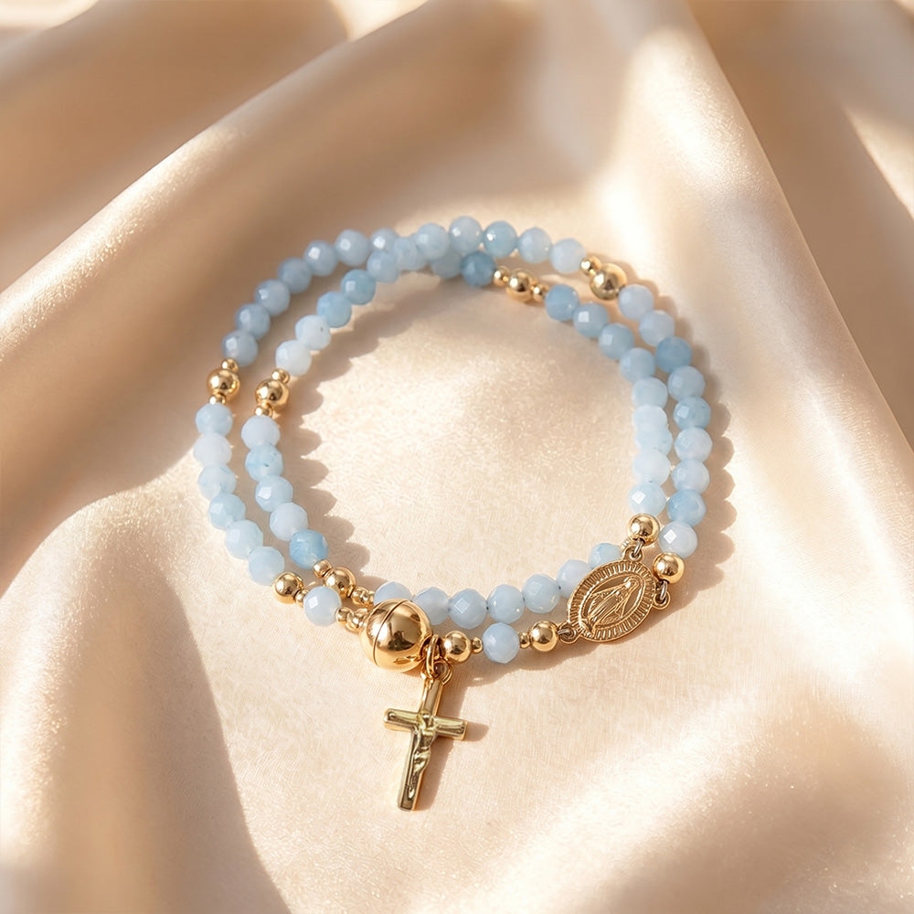✨Wear Your Faith Every Day ✝️🙏FaithLine Silver Rosary bracelets📿
