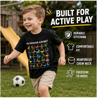 Kids Dinosaur Alphabet Tee🦖