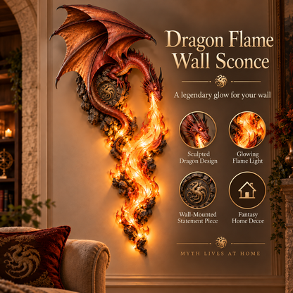 🐉2027 Dragonfire Guardian™ Wall Sconce – A Legendary Flame Awakens On Your Wall 🔥