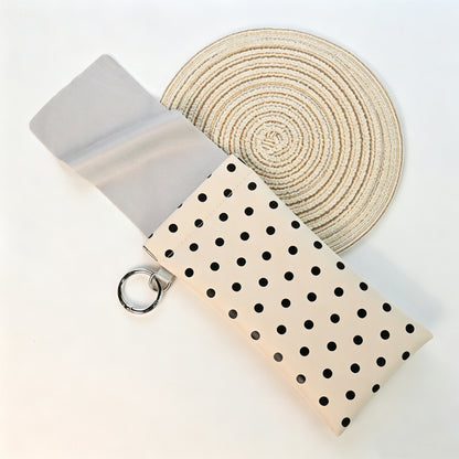 Soft PU Leather Sunglasses Pouch Elastic Opening Eyeglasses Bag