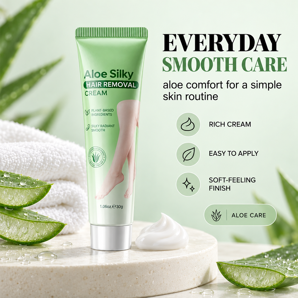 🏆🔥Gentle Aloe Vera Hair Removal Cream💖