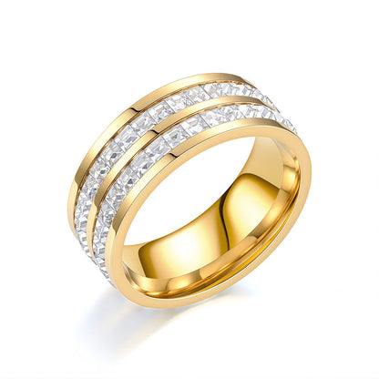 💍Rotating Crystal Ring, Relieves Anxiety, Symbolizes Vows & Luck, Waterproof & Fade-Resistant