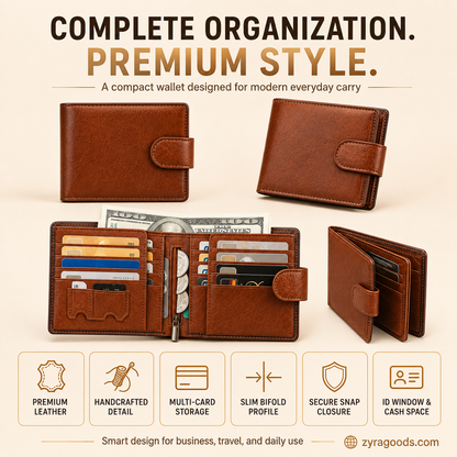 Men's Vintage RFID Blocking Wallet