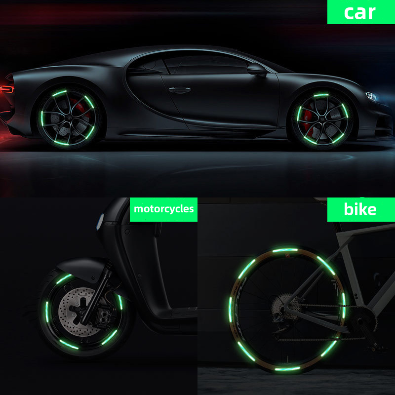 💕Buy 1 Get 1 Free🎁🚗Popular Fluorescent Car Wheel Hub Tag