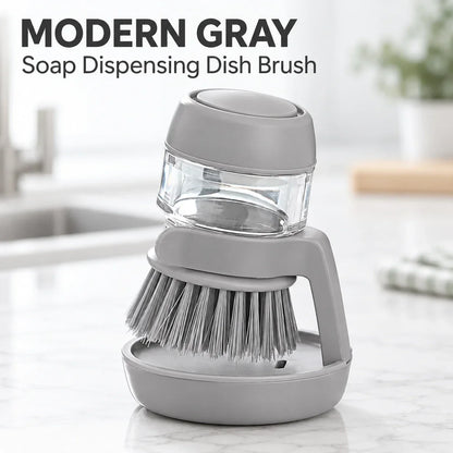 Soap Dispensing Dish Brush with Stand