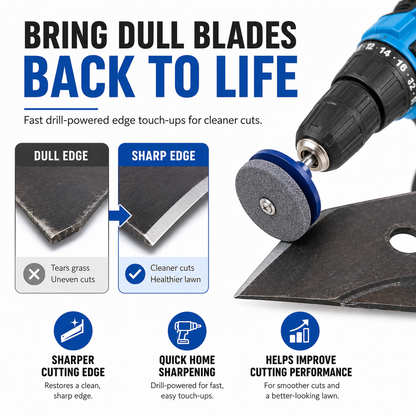 🔥 50% OFF Drill-Powered Lawn Mower Blade Sharpener ⚡ Quick Edge Touch-Ups