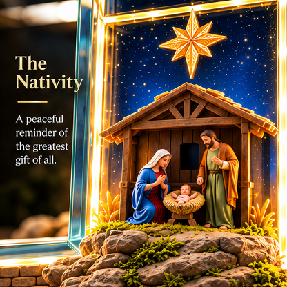 ✨ Last Day – 49% OFF!✝️The Story of Jesus in 6 Scenes Cross Lamp