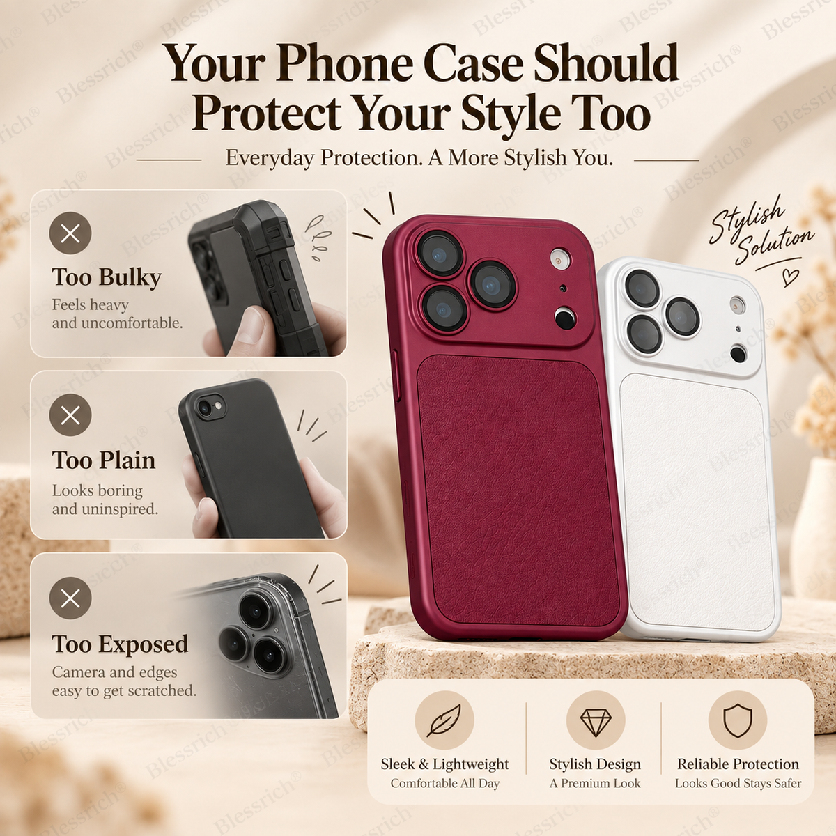 📢📢50% OFF !! ⏰ New iPhone 18-Inspired Colors! Luxe Soft Faux Leather Case 💎 | Premium Touch ✨ | Trending Now 🔥 | Limited Stock ⏰