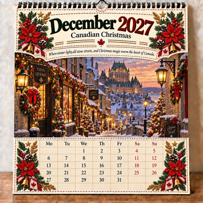 💯🇨🇦🍁 2027 Canada 160th Anniversary Commemorative Wall Calendar 🍁🇨🇦