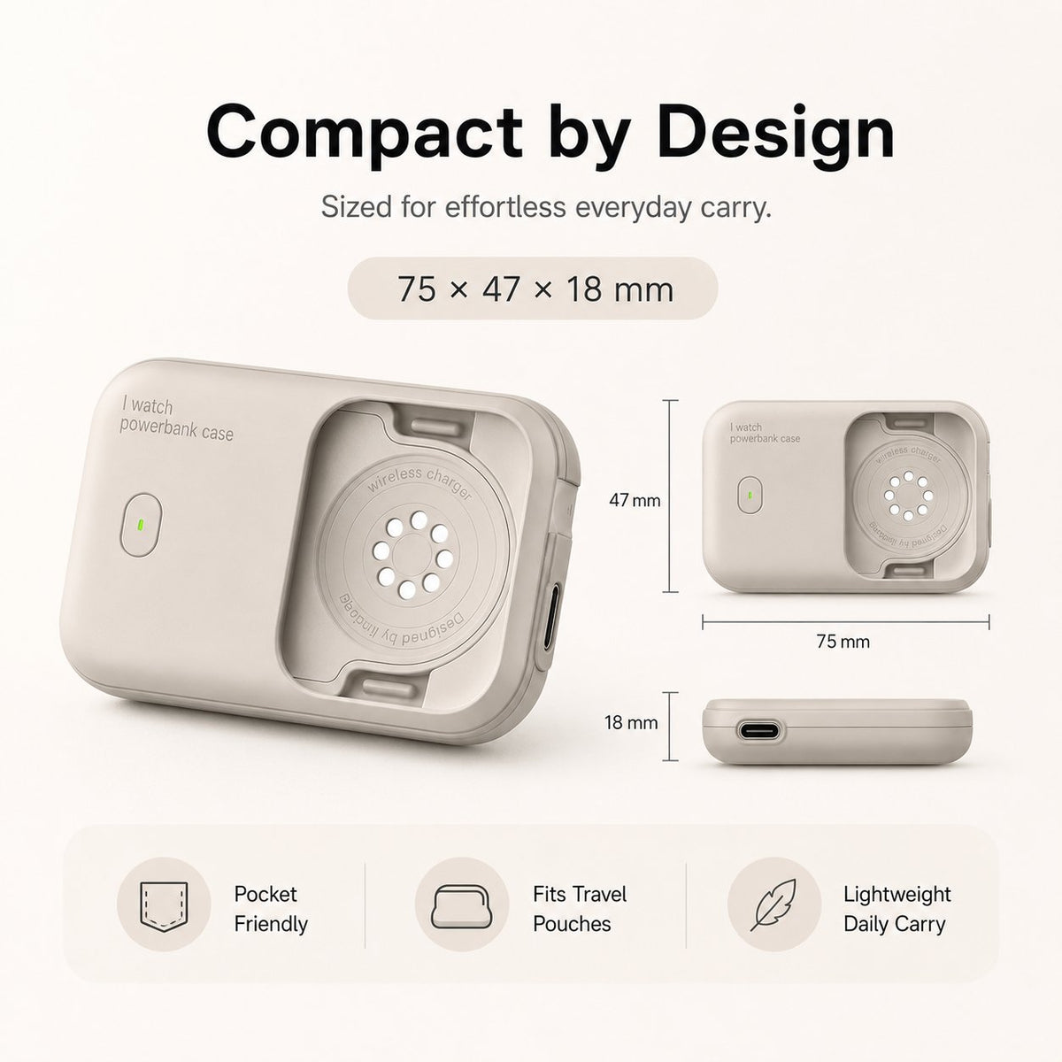 ⌚ Portable Apple Watch Power Bank