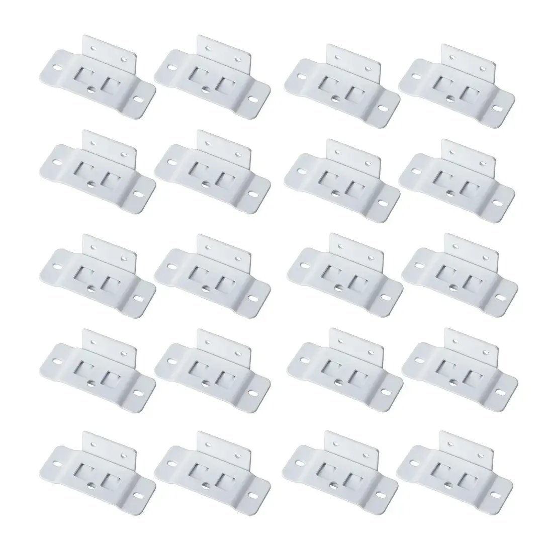 Quick Fitting Furniture Corner Brackets – Heavy Duty Stainless Steel L Shape Joint Fixing Brackets with Screws for Cabinets, Tables & Chairs Repair Kit