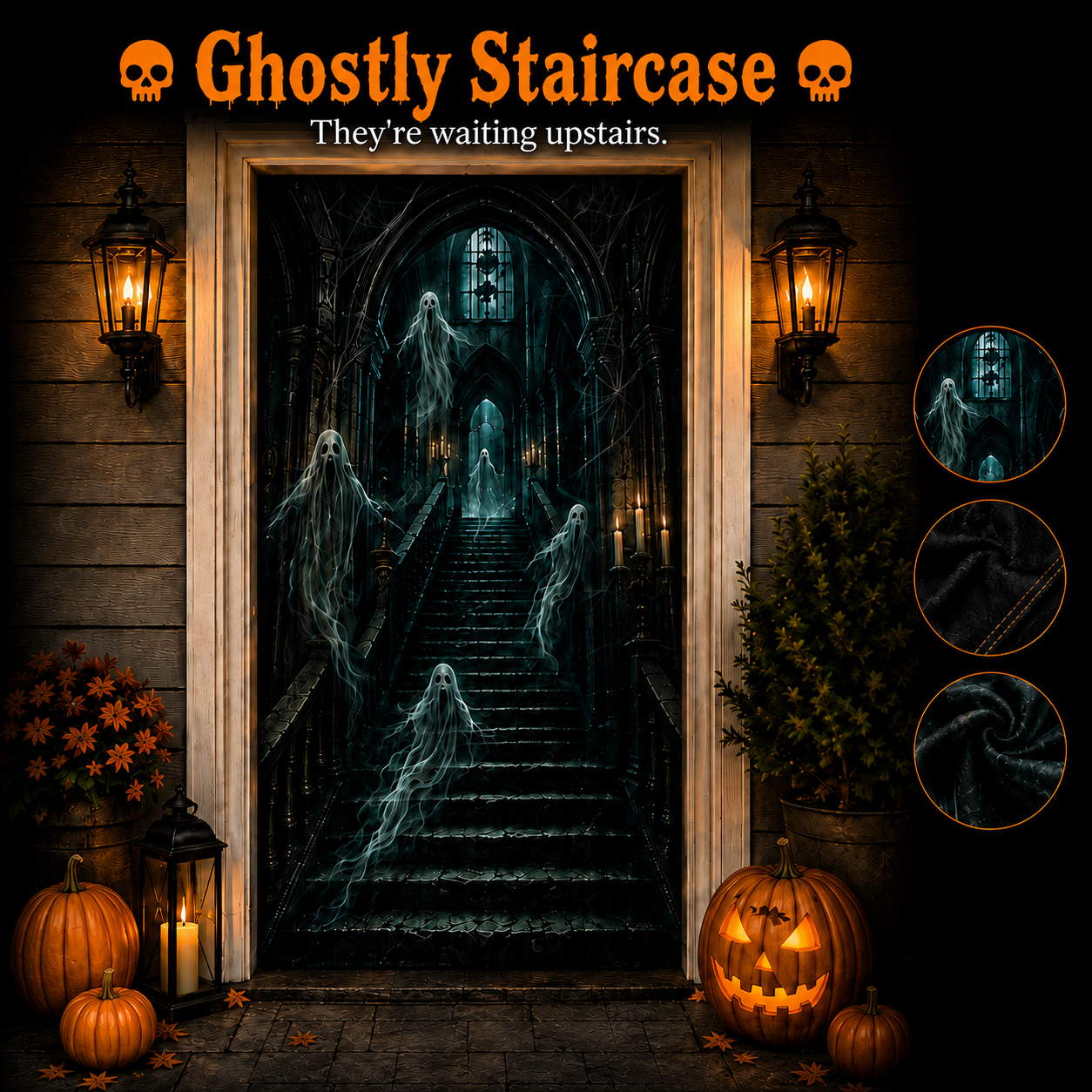🎃Halloween Portal Door Curtain🎃 – Realistic Spooky Door Decor