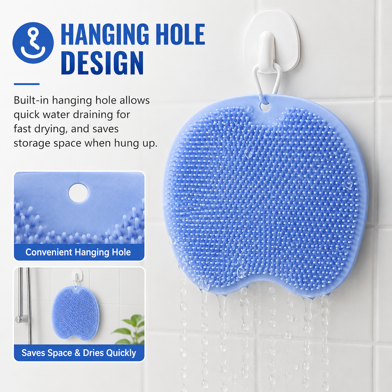 🧼Back/Foot Shower Cleansing Brush - For Cleansing and Exfoliation