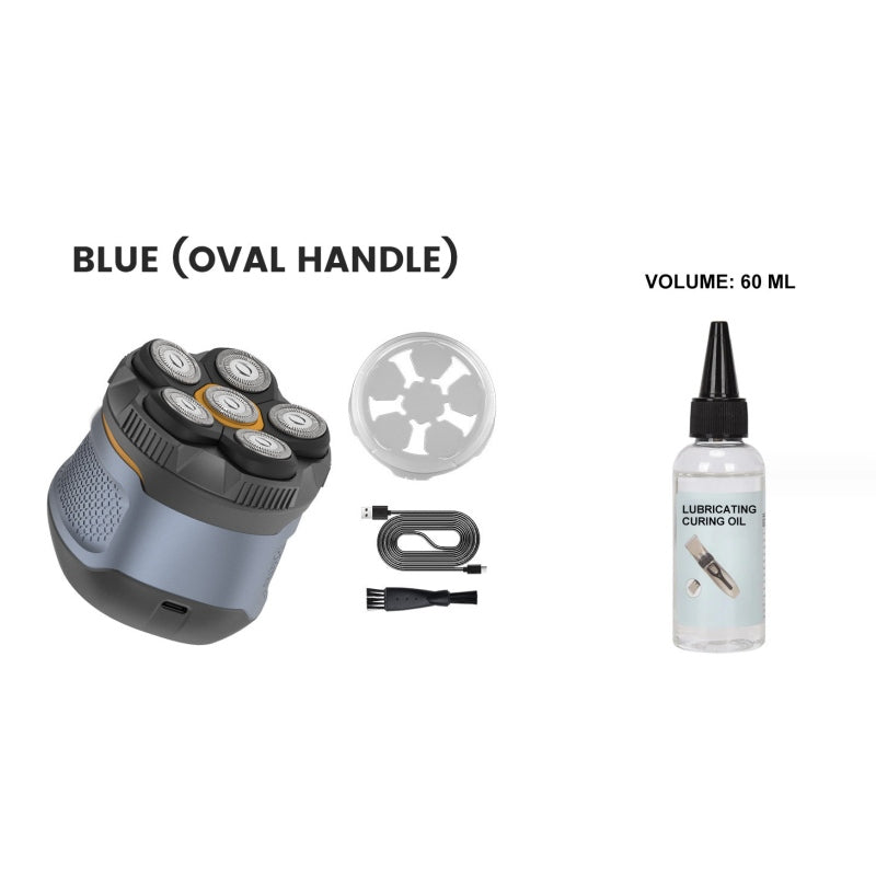 6D Waterproof Head Shaver Kit for Bald Men