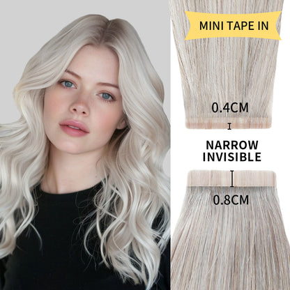 💯Seamless Injected Hand-Tied Invisible Tape In Hair Extension -- 100% VIRGIN HUMAN HAIR(10 Pieces )